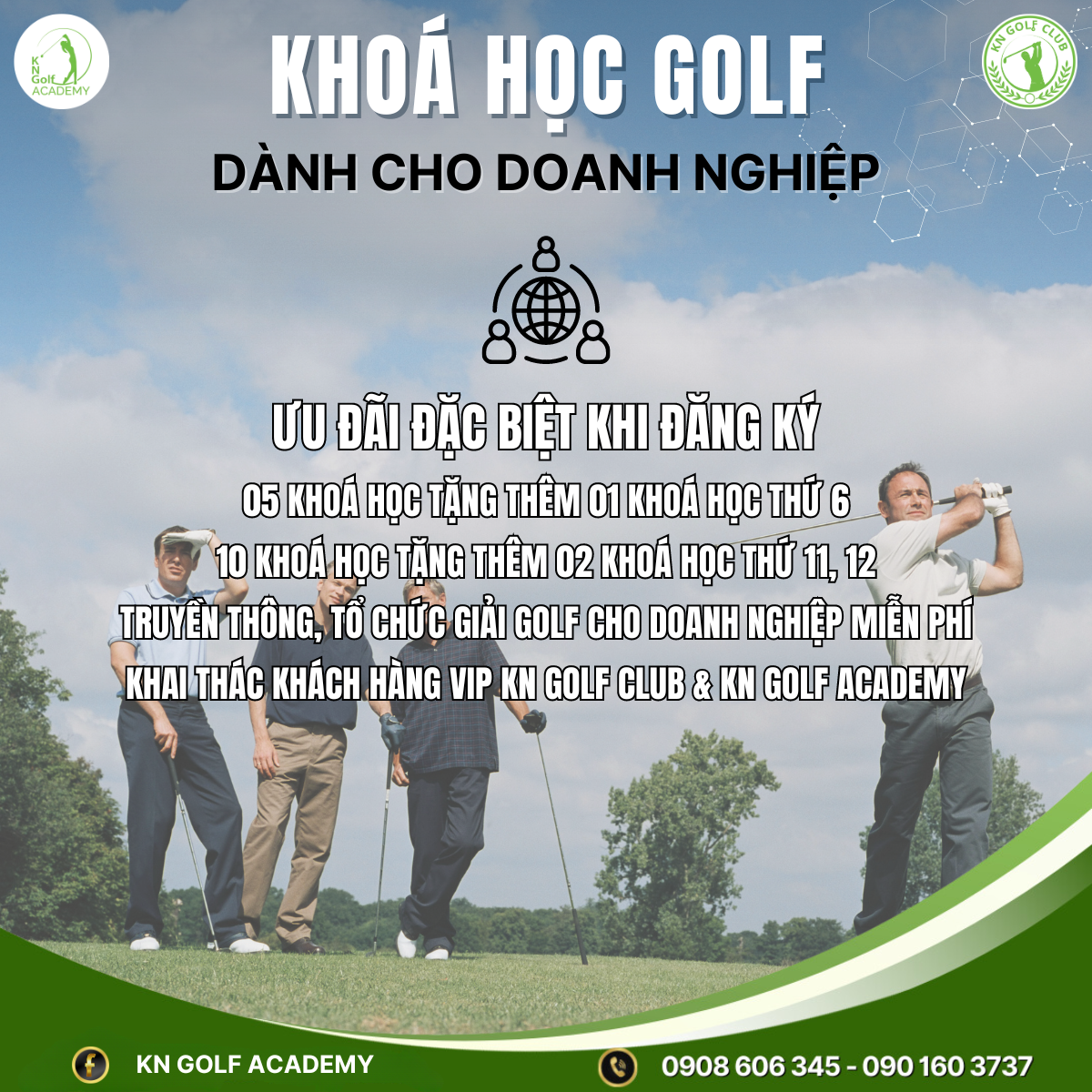 KHOÁ HỌC GOLF CHUYÊN NGHIỆP - ĐẦU TƯ CHO TƯƠNG LAI DOANH NGHIỆP